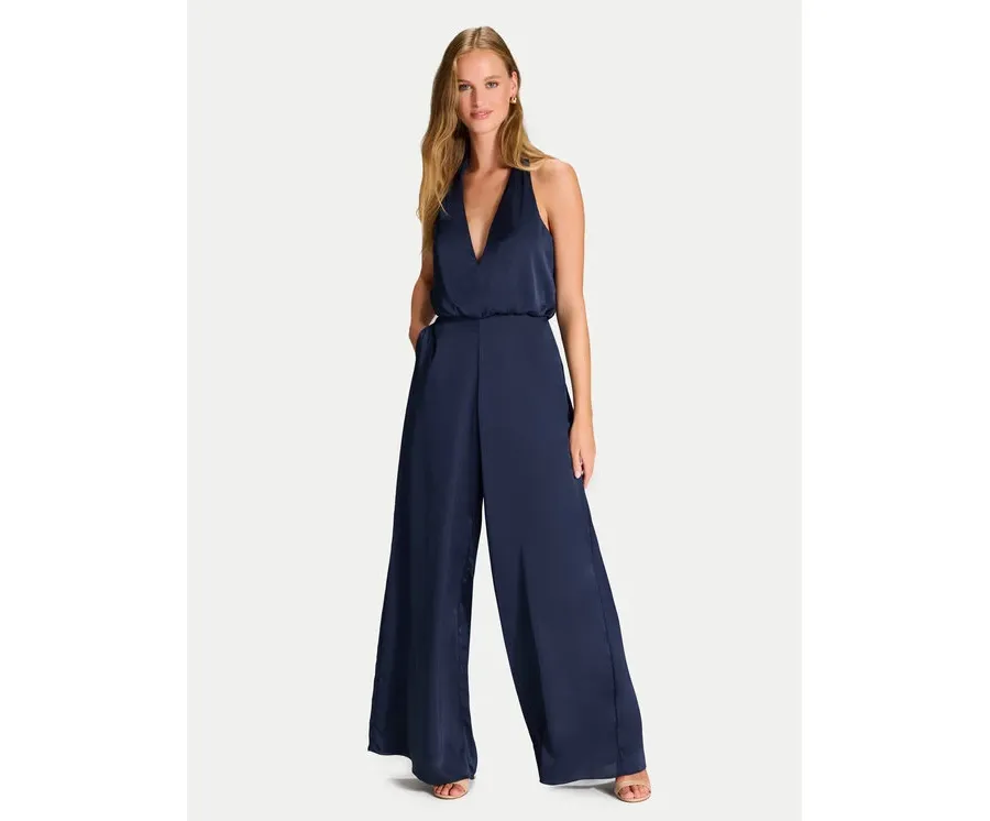 obrazek 1 Hey Kyla Kombinezon 3AJ002HK Granatowy Wide Leg