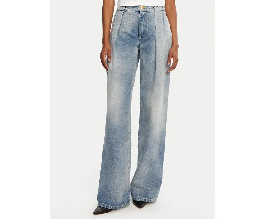 obrazek 1 Balmain Jeansy DF0ML095DF17 Niebieski Loose Fit
