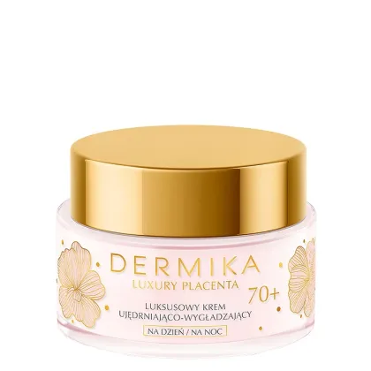 Zdjęcie Dermika Luxury Placenta Krem ujędrniająco-wygładzający 70+ na dzień i na noc 50 ml
