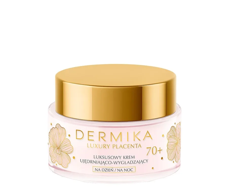 obrazek 1 Dermika Luxury Placenta Krem ujędrniająco-wygładzający 70+ na dzień i na noc 50 ml