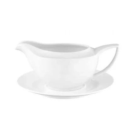 Zdjęcie Piękna nowoczesna porcelanowa sosjerka o wyjątkowym kształcie – Tettau