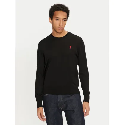 Zdjęcie AMI PARIS Sweter BFHKS111.KN0025 Czarny Regular Fit