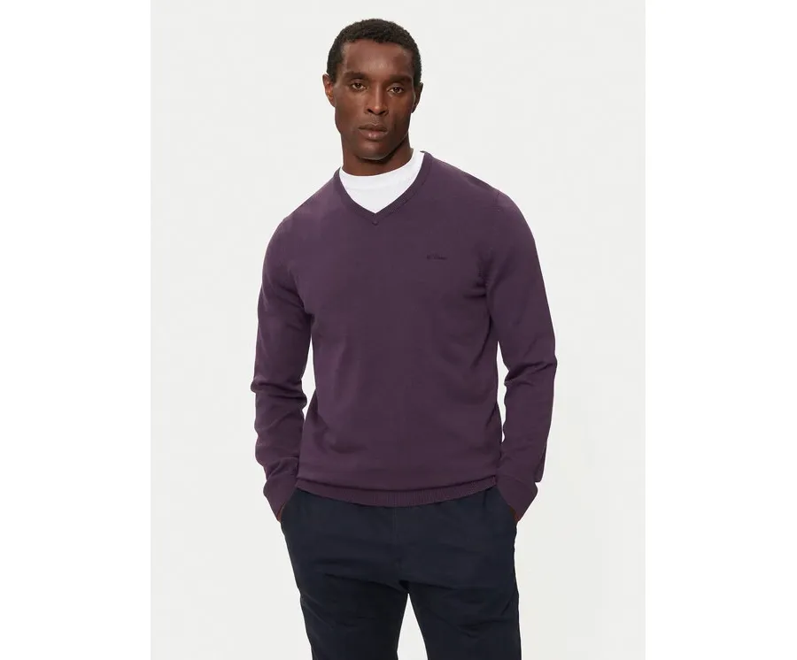 obrazek 1 s.Oliver Sweter 2143174 Fioletowy Regular Fit