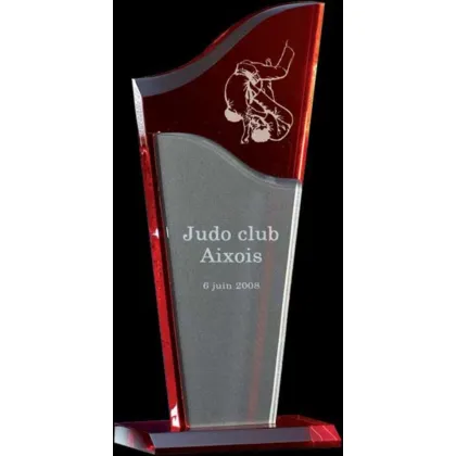 Picture Glass trophy for an athlete – Erre Emme