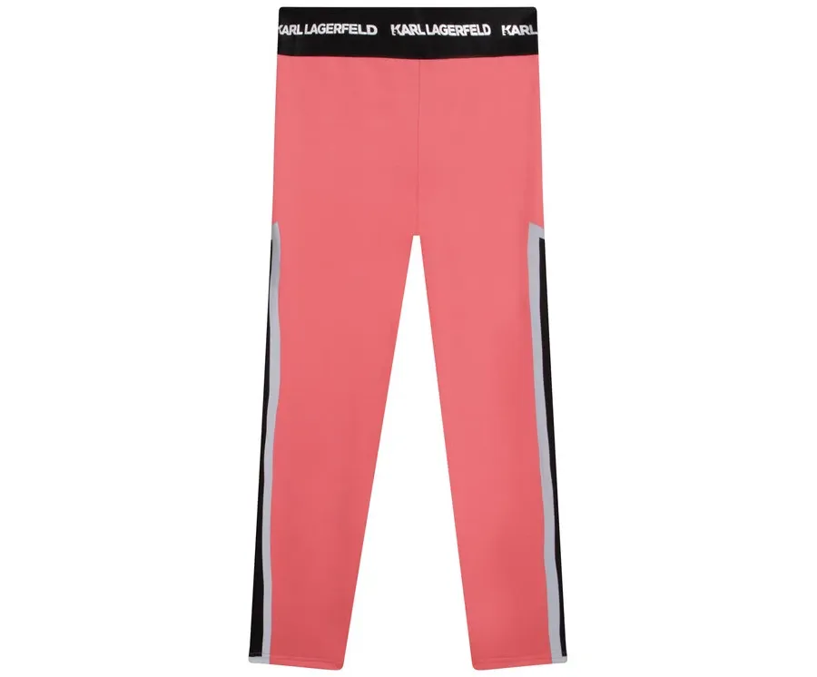 obrazek 1 Karl Lagerfeld Kids Legginsy Z14202 D Różowy Regular Fit