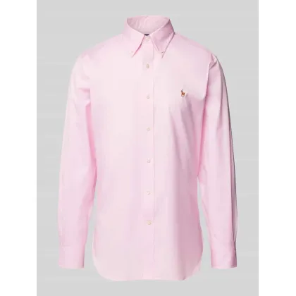 Zdjęcie Koszula biznesowa o kroju slim fit z wyhaftowanym logo
