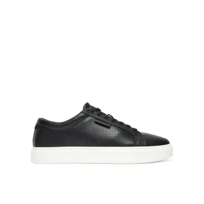 Zdjęcie Calvin Klein Sneakersy Clean Cup Low Laceup Perf Lth HM0HM01870 Czarny