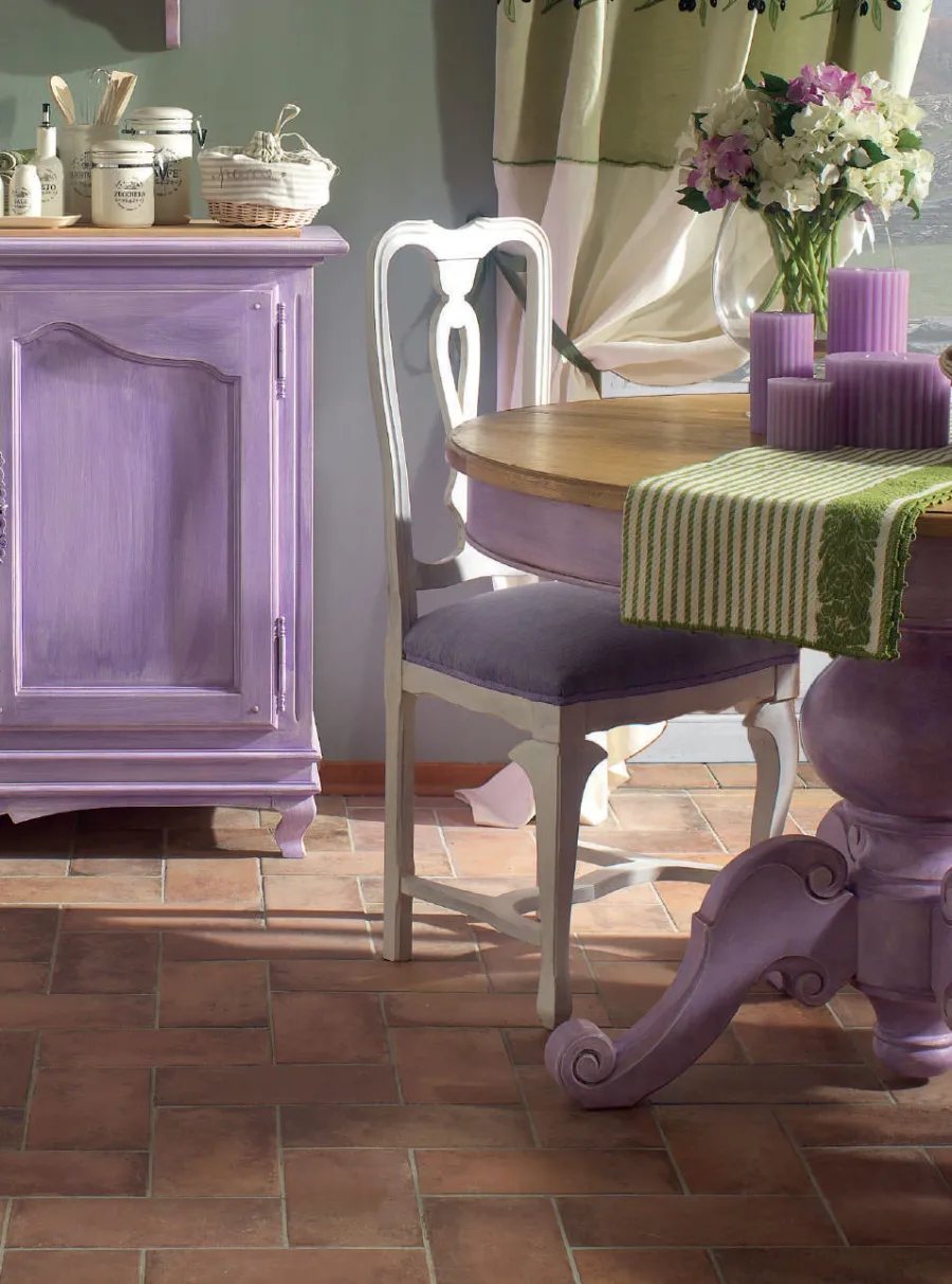 obrazek 2 Włoski okrągły stół z dębowym blatem z wewnętrznym przedłużeniem - Interiors Italia