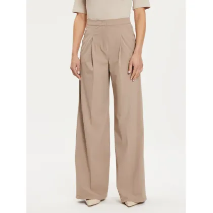 Zdjęcie Max Mara Leisure Spodnie materiałowe Bonn 2426786017 Beżowy Relaxed Fit