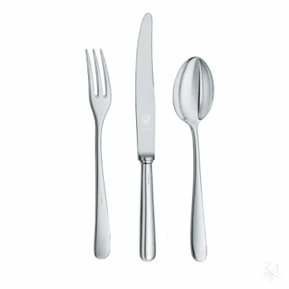 Zdjęcie 3-elementowy posrebrzany zestaw sztućców dla najmłodszych - Zaramella Argenti