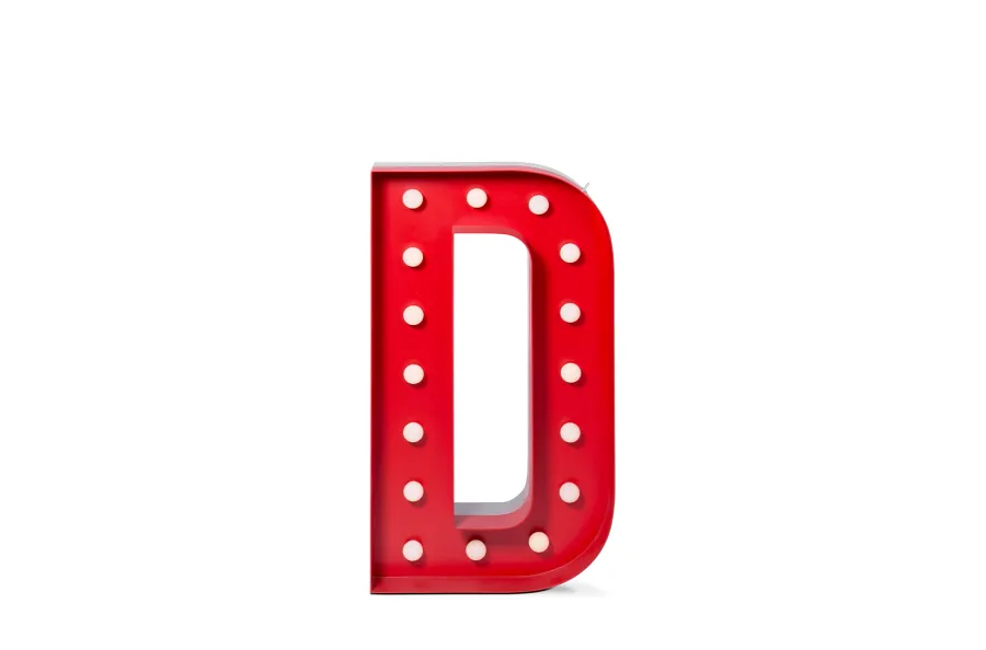 obrazek 3 Designerska świecąca litera D