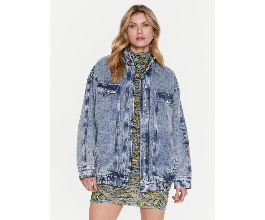 obrazek 1 Gestuz Kurtka jeansowa Kandra 10906839 Niebieski Oversize