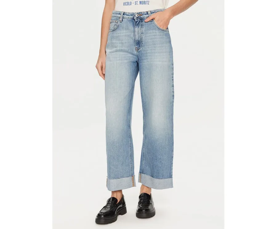 obrazek 1 ViCOLO Jeansy DS0107 Niebieski Loose Fit