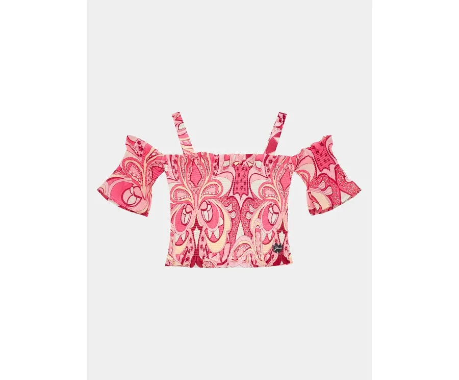 obrazek 1 Guess Bluzka J4GH01 WA2T0 Różowy Regular Fit