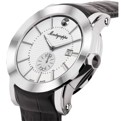 Picture Elegant Silver Watch Silver Dial NeroUno Monetegrappa