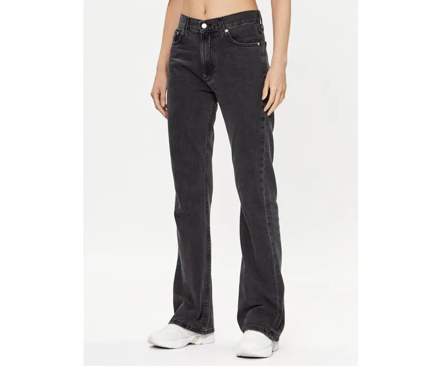obrazek 1 Calvin Klein Jeans Jeansy J20J221234 Czarny Straight Leg