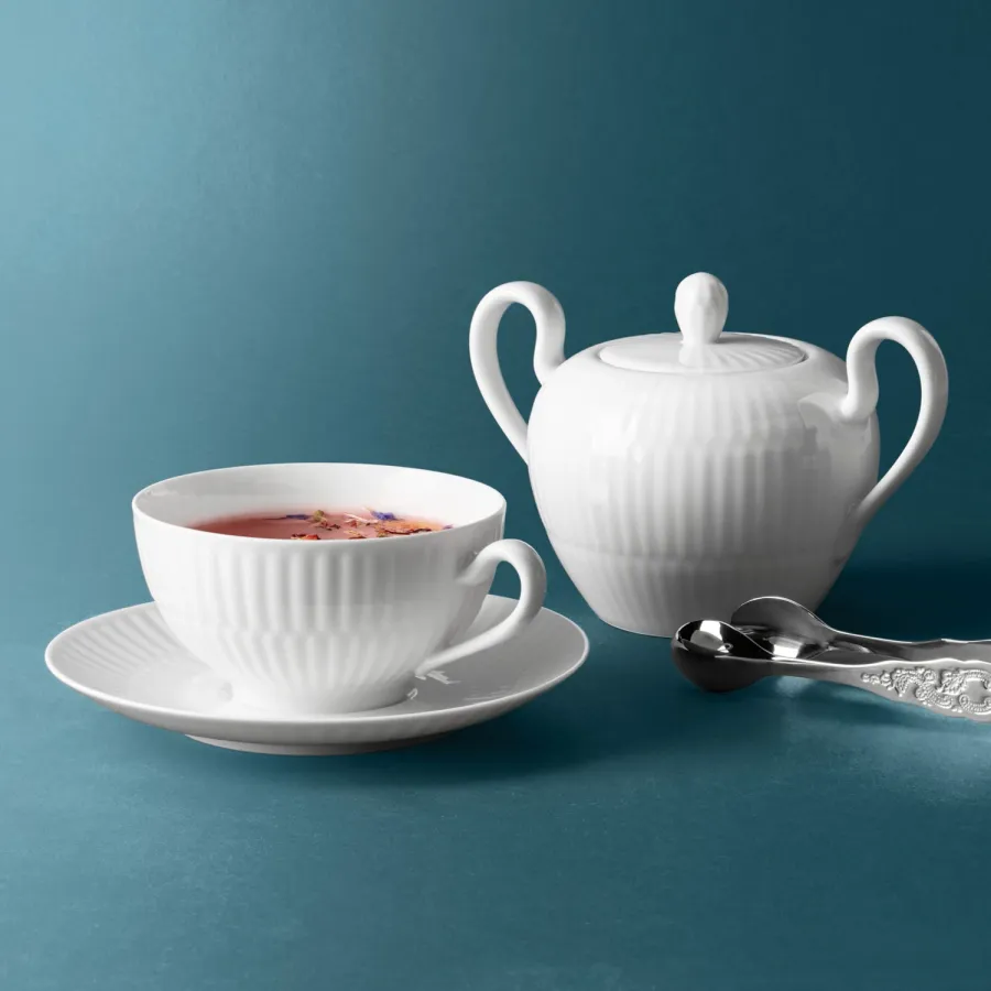 obrazek 3 Niemiecka biała cukiernica z porcelany - Tettau