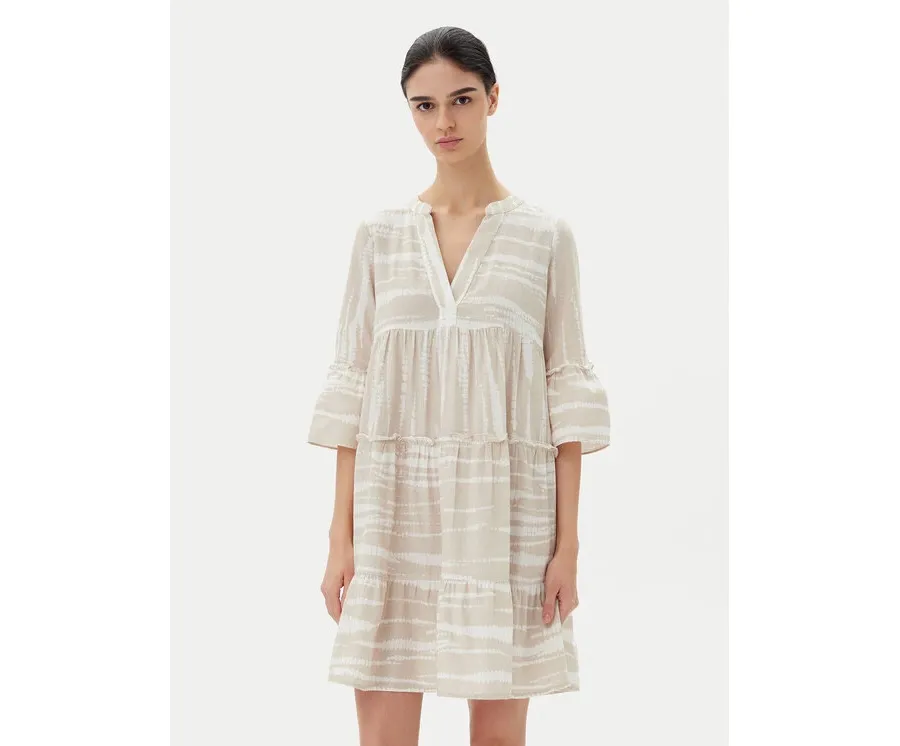 obrazek 1 Vero Moda Sukienka letnia Dicthe 10225127 Beżowy Loose Fit