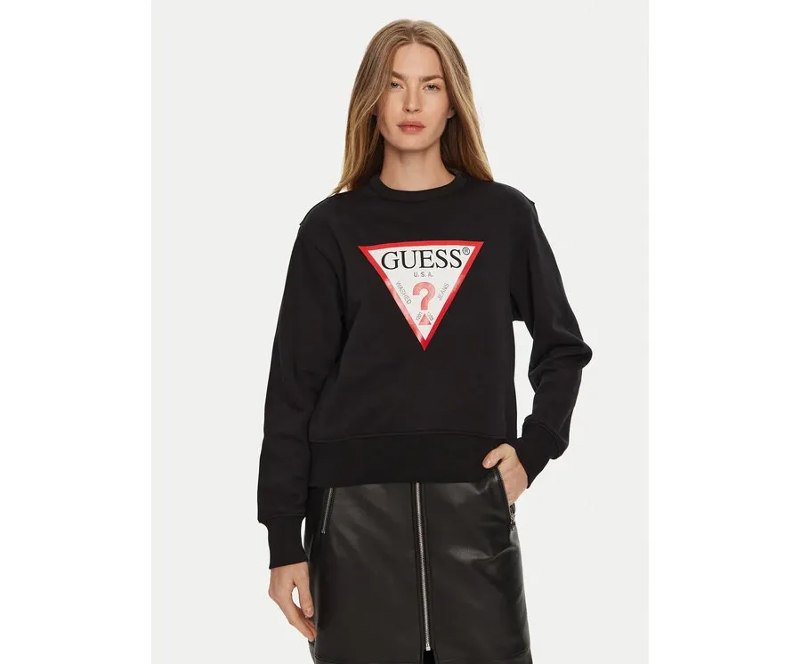 obrazek 1 Guess Bluza W2YQ16 KBA11 Czarny Regular Fit