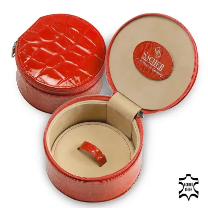 Zdjęcie Podróżne skórzane pudełko na biżuterię Betsy