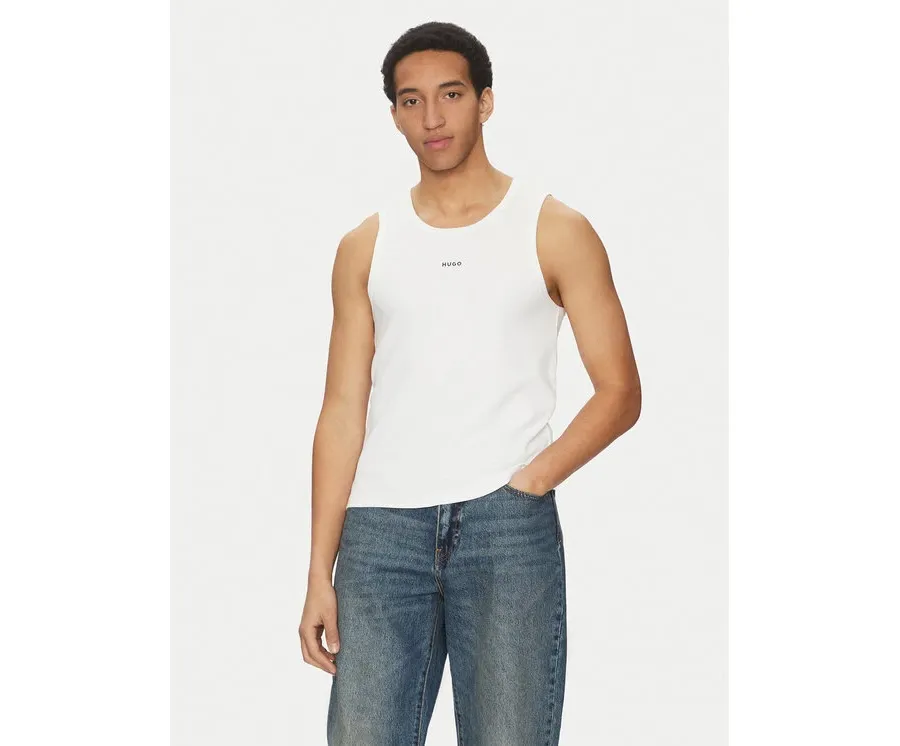 obrazek 1 HUGO Tank top Dapota 50542089 Biały Slim Fit