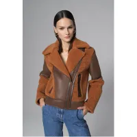 Picture Warm merino lambskin jacket for cold days