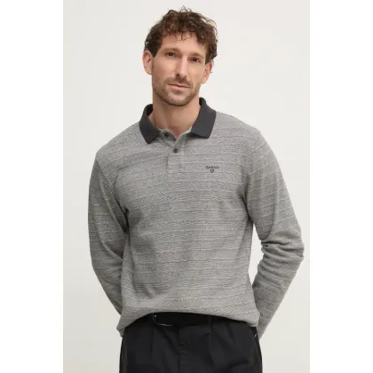 Zdjęcie Barbour sweter bawełniany kolor szary lekki MML1438GY79