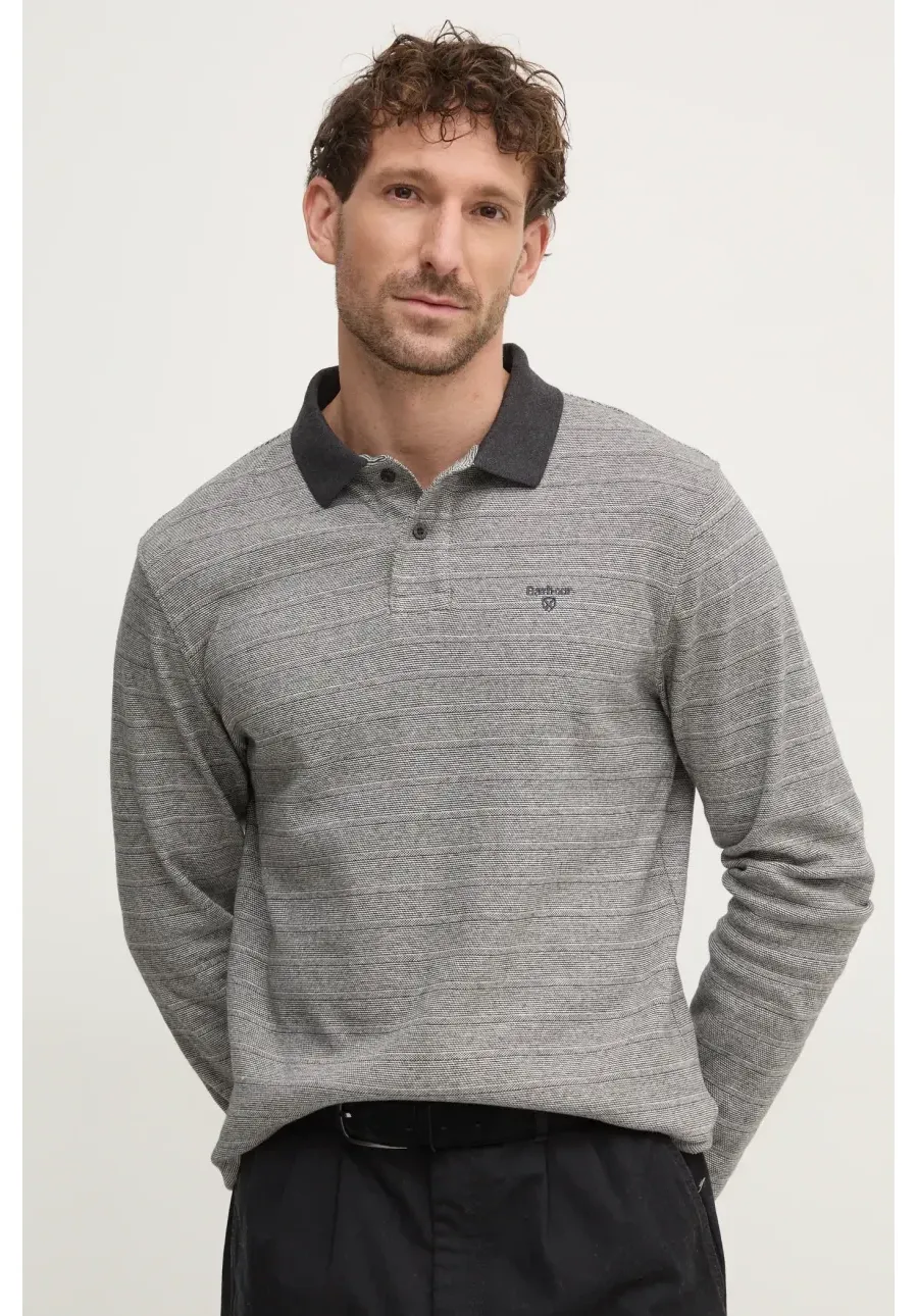 obrazek 1 Barbour sweter bawełniany kolor szary lekki MML1438GY79