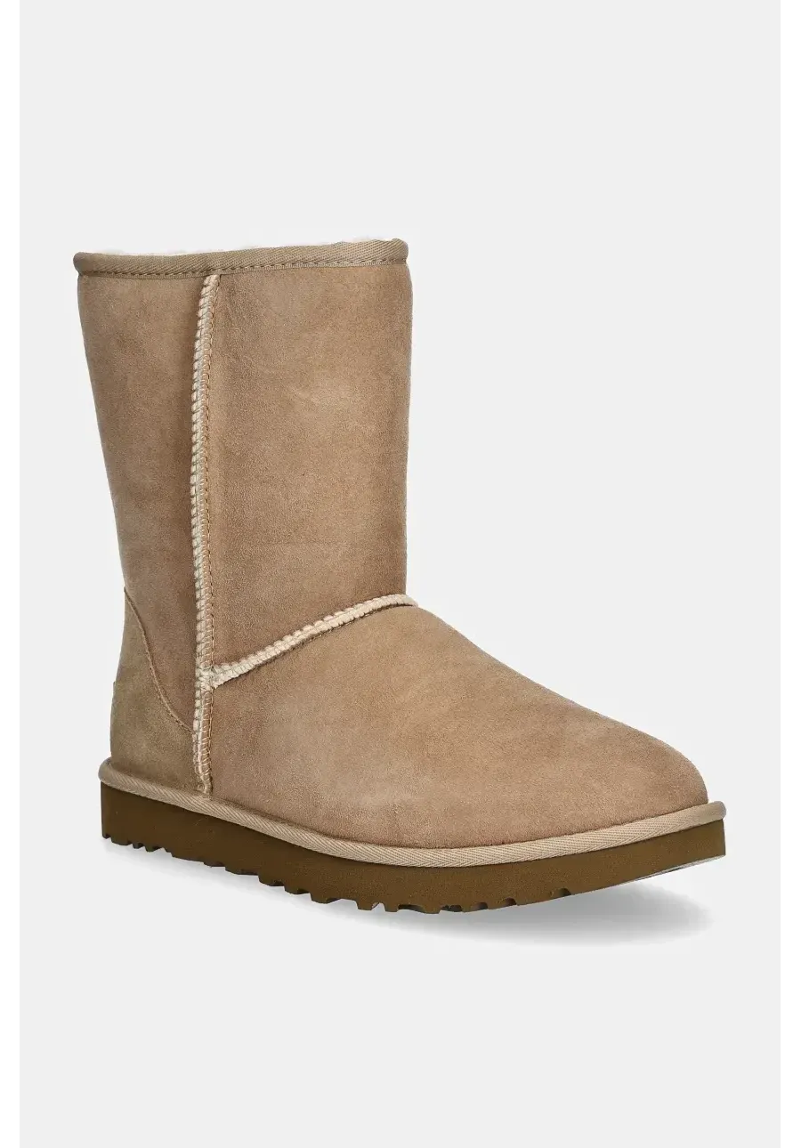 obrazek 1 UGG śniegowce zamszowe Classic Short II kolor beżowy 1016223-SAN