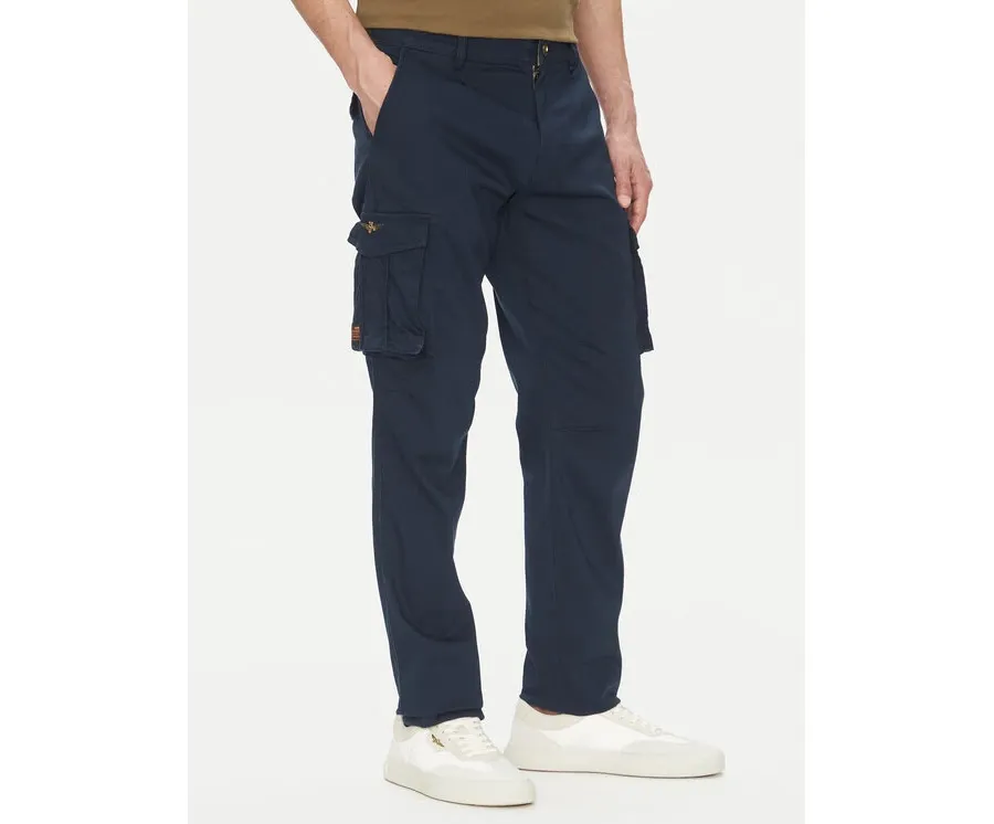 obrazek 1 Aeronautica Militare Spodnie materiałowe 251PA1658CT3511 Granatowy Regular Fit