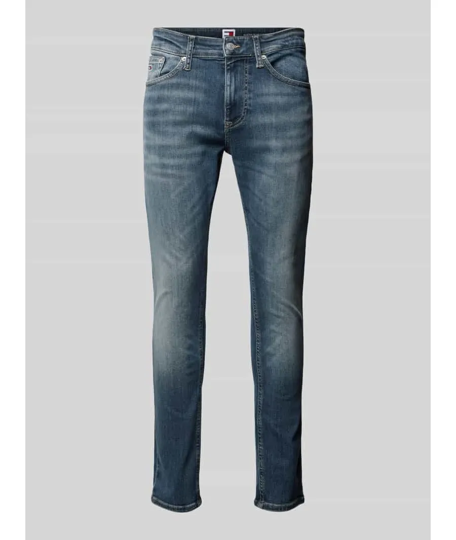 obrazek 1 Jeansy o kroju slim fit z 5 kieszeniami model ‘AUSTIN’