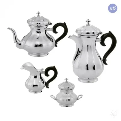 Picture Elegant silver coffee set for 6 people – Zaramella Argenti