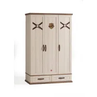 Picture Practical three-door wardrobe for a teenager's room - Cilek