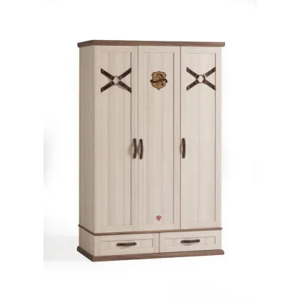 Zdjęcie Praktyczna szafa trzydrzwiowa do pokoju młodzieżowego - Cilek