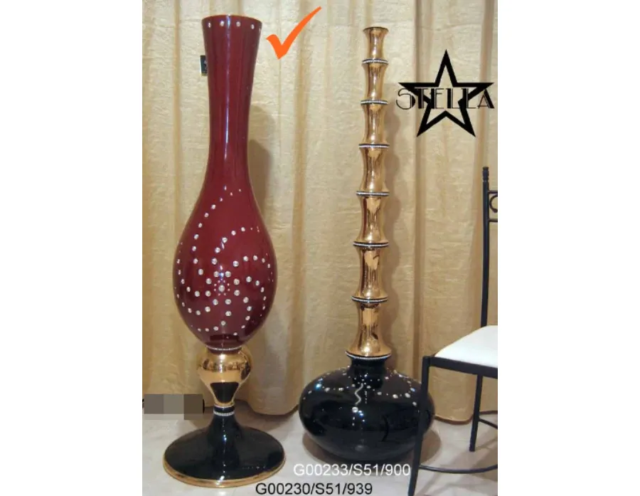 obrazek 1 Zjawiskowy ceramiczny wazon z kryształkami Swarovskiego