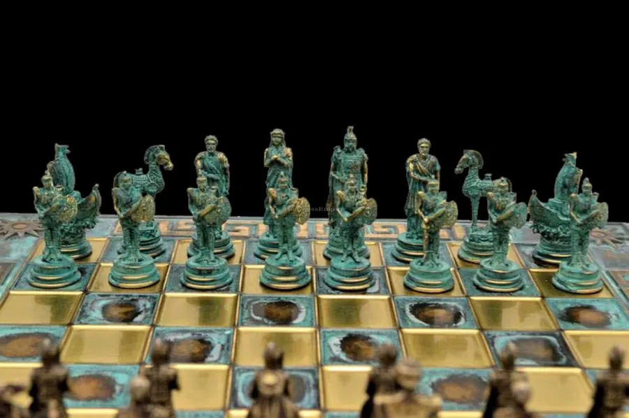 obrazek 1 Unikatowy zestaw szachowy Bitwy pod Troją - The Chess Empire