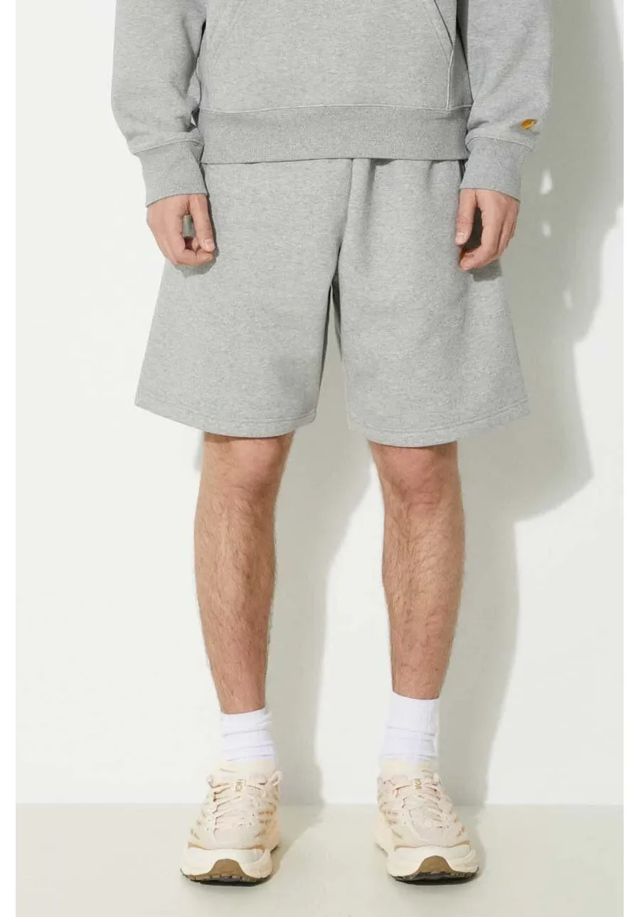 obrazek 1 Carhartt WIP szorty Chase Sweat Short męskie kolor szary melanżowe I033669.00MXX