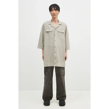 Zdjęcie Rick Owens koszula bawełniana Magnum Tommy męska kolor beżowy relaxed DU02D2290.CFL
