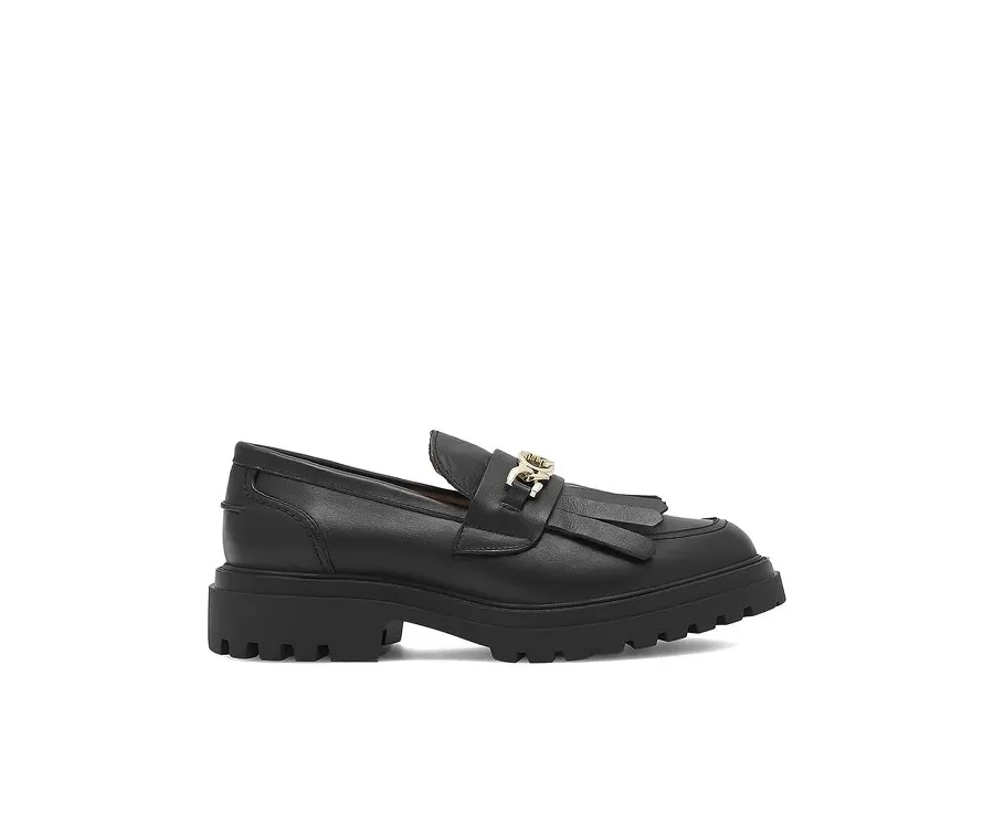 obrazek 1 Eva Minge Loafersy ANGE-1018 Czarny