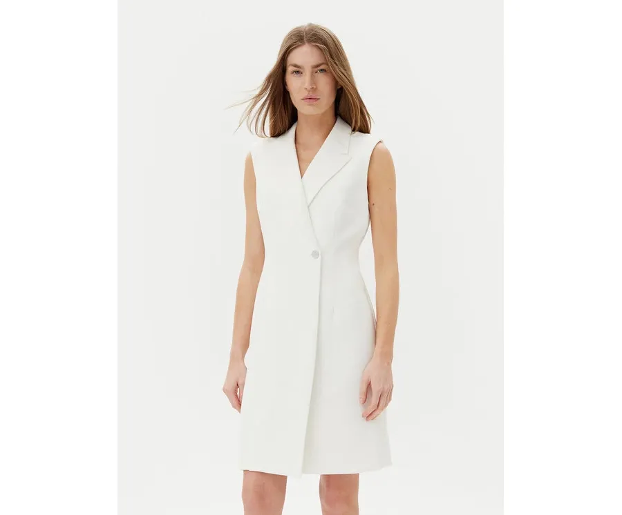 obrazek 1 DKNY Sukienka koktajlowa DD5U1H66 Écru Slim Fit