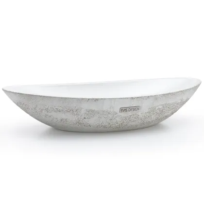 Zdjęcie Stylowa umywalka 60 cm ORION SEDIMENT – naturalny, lakier matowy