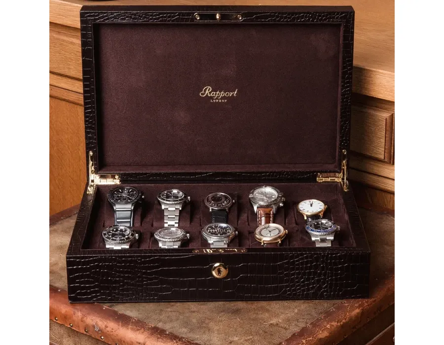 obrazek 2 Brązowy Collector Box L265 na 10 zegarków - na upominek!