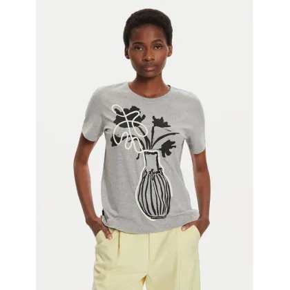 Zdjęcie Desigual T-Shirt Shadow 24WWTK11 Szary Regular Fit