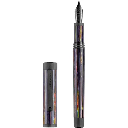 Zdjęcie Pióro wieczne Zero Zodiak Aquarius, Ultra Black, stalówka stalowa