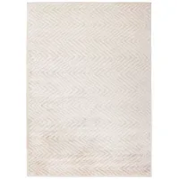 Picture Luxurious beige geometric carpet - COSMOU PLUME 7053