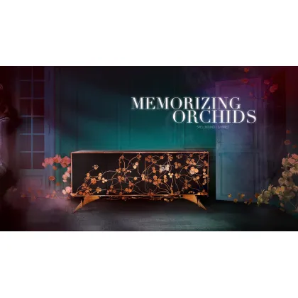 Picture A unique brass chest of drawers for the living room