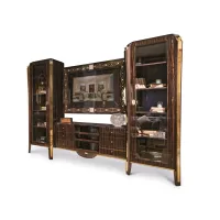 Picture Italian classic modular shelf for a luxurious office or living room - Bianchini