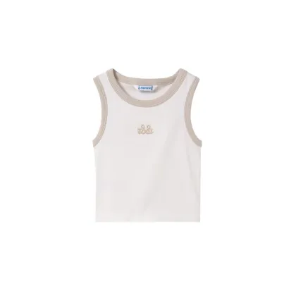 Zdjęcie Mayoral Top 6032 Écru Slim Fit