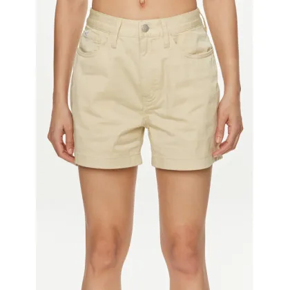 Zdjęcie Calvin Klein Jeans Szorty materiałowe J20J223135 Beżowy Mom Fit