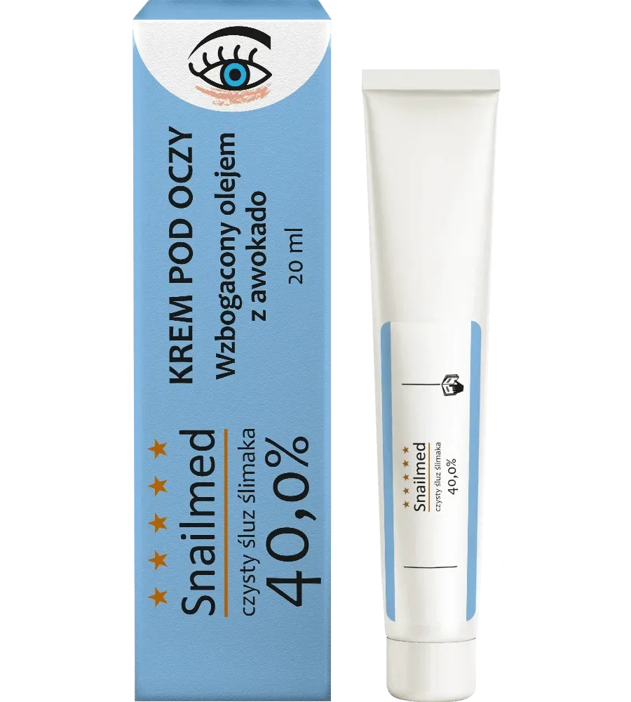 obrazek 1 Snailmed Krem pod oczy ze śluzem ślimaka i olejkiem awokado, 20 ml 20 ml